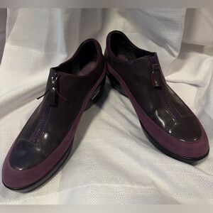 Cole Haan Suede Patent Leather Waterproof Womens Size 9B Shoe